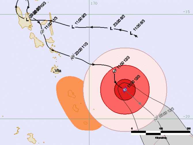 Near miss from Cyclone Lusi